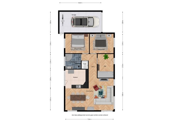 Floorplan - Het Heem 66, 4511 PP Breskens